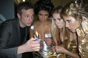 Backstage mit den Topmodels