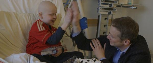 Simon Pierro im Kinderkrankenhaus